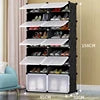 Multi-Tier Extendable Foldable Plastic Shoe Rack