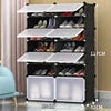 Multi-Tier Extendable Foldable Plastic Shoe Rack