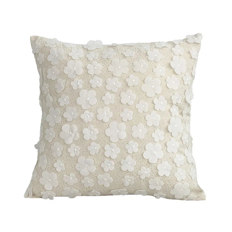 French Light Luxury 3-D Lace Embroidery Pillowcase