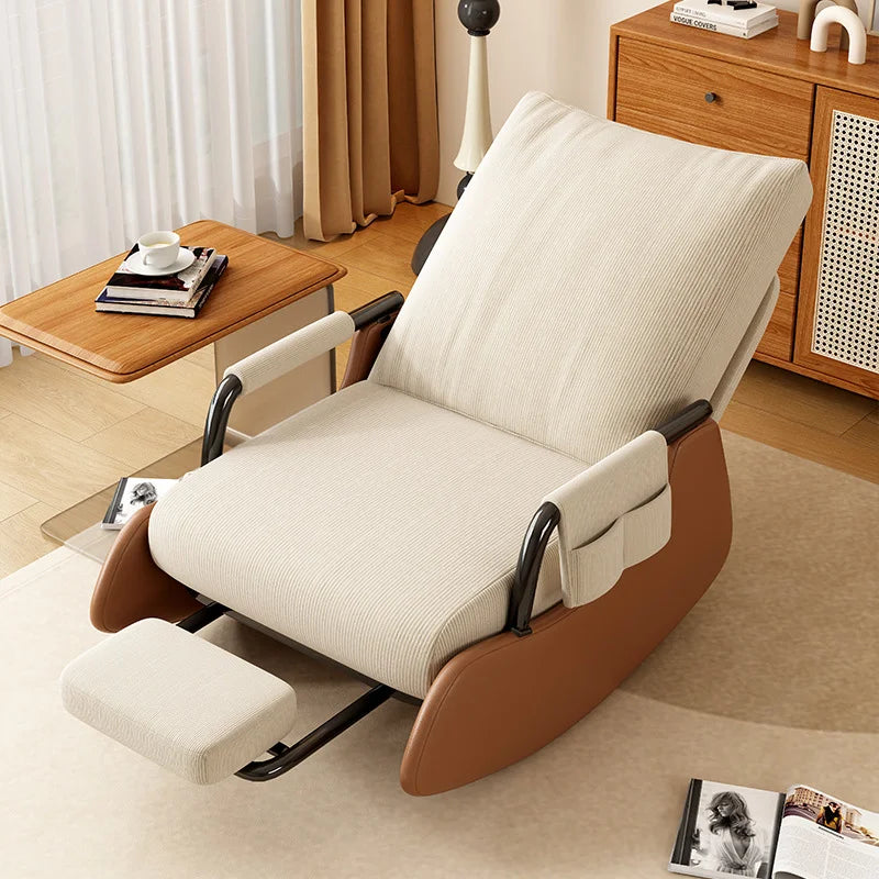 High-Quality Cozy Rocking Chair With Footrest