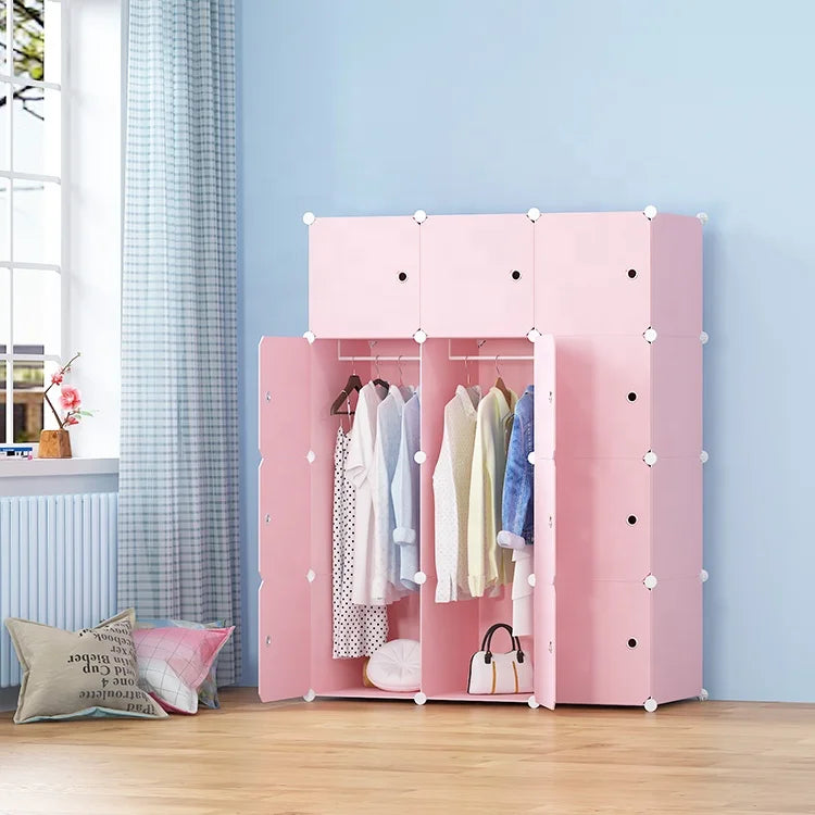 Modern Foldable Plastic DIY Multi-functional Wardrobe