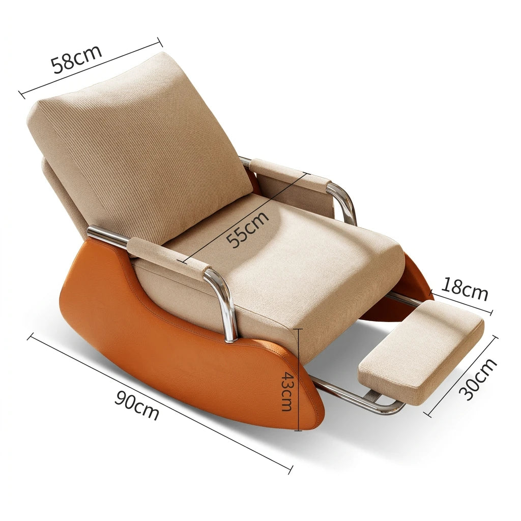 High-Quality Cozy Rocking Chair With Footrest