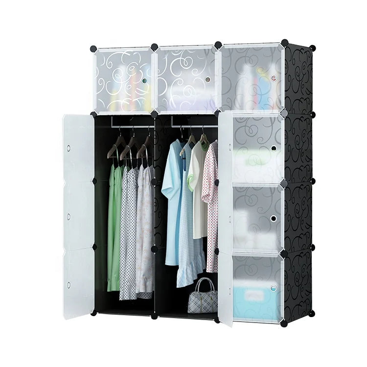 Modern Foldable Plastic DIY Multi-functional Wardrobe
