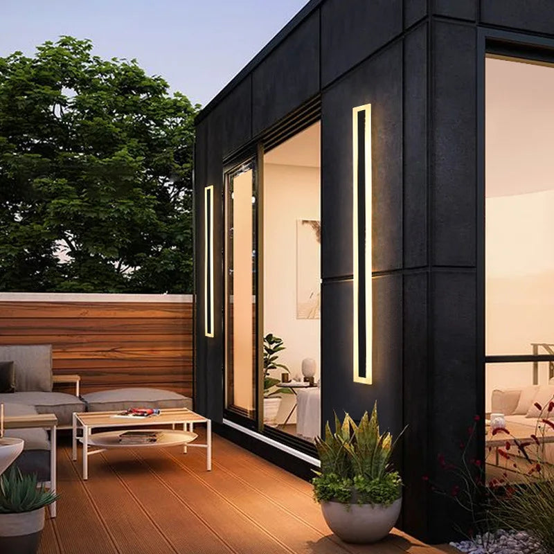 Modern Outdoor Long Strip Led Wall Lamp