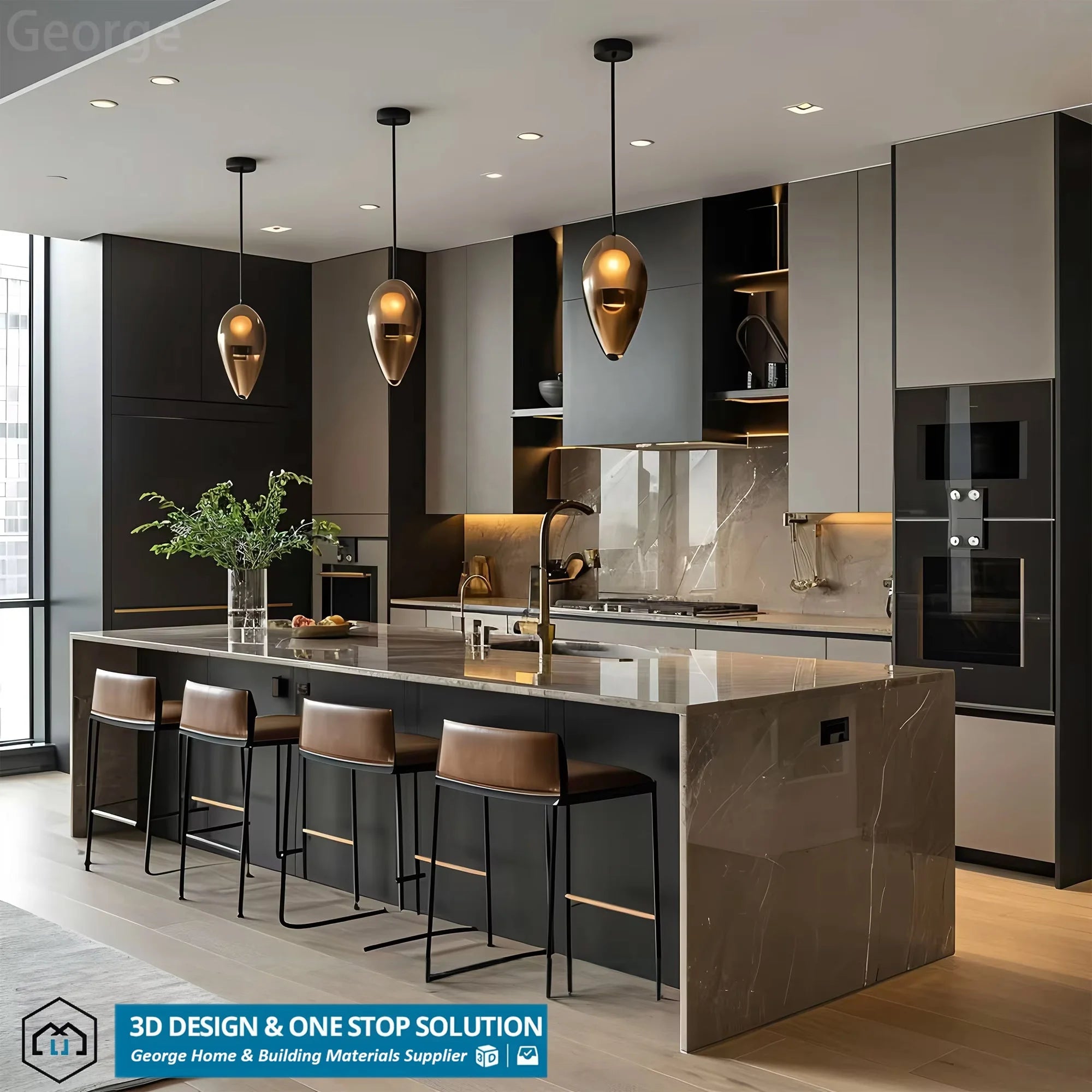 Modern Luxury Scandinavian Kitchen Furniture