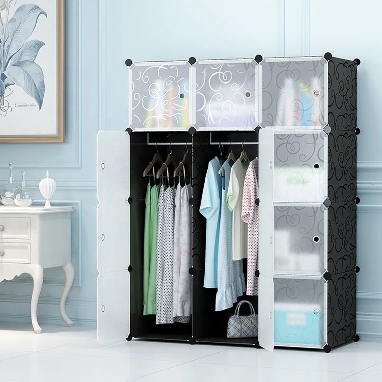 Modern Foldable Plastic DIY Multi-functional Wardrobe