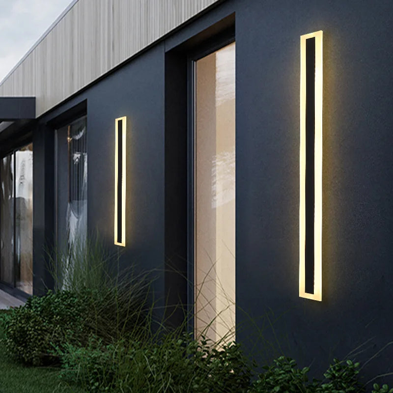 Modern Outdoor Long Strip Led Wall Lamp