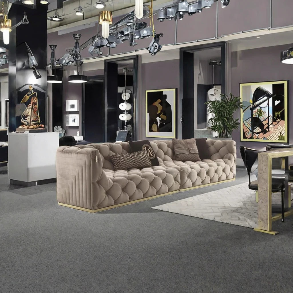 Modern Wood Modular Sofa