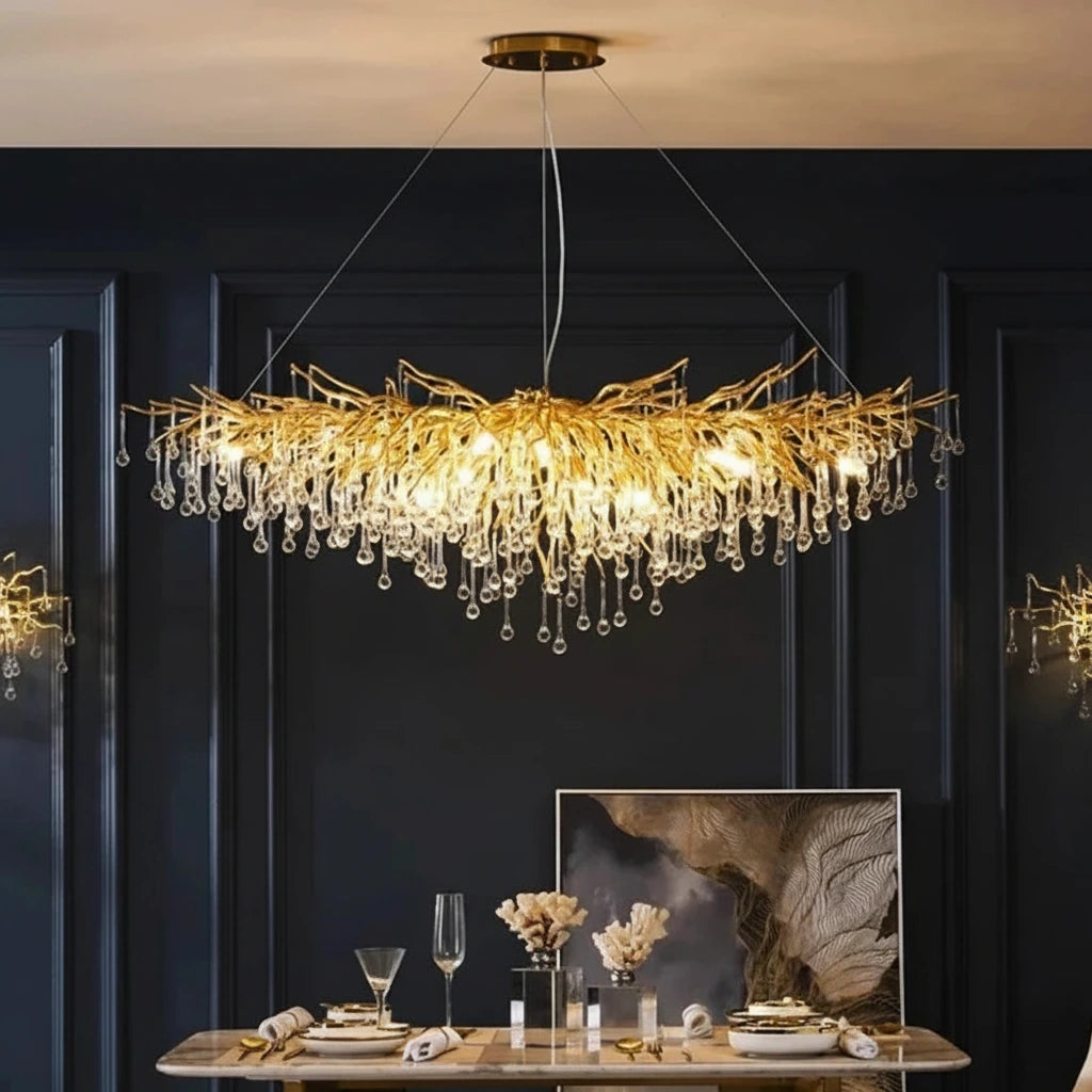Modern Large Branch Nordic Lights Dining Room