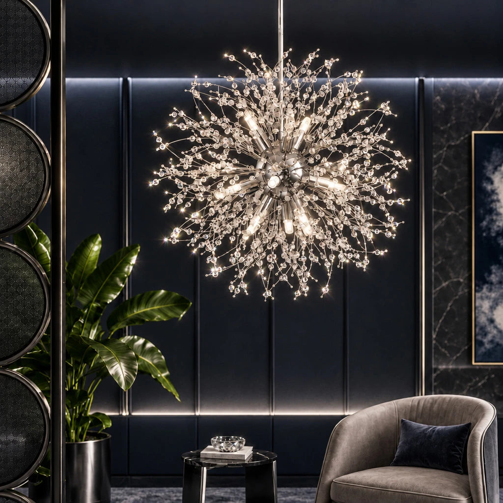 Nieuwe Design Moderne Scandinavische Decoratie Paardenbloem Kristallen Led Hanglamp - Buy  Product on Alibaba.com