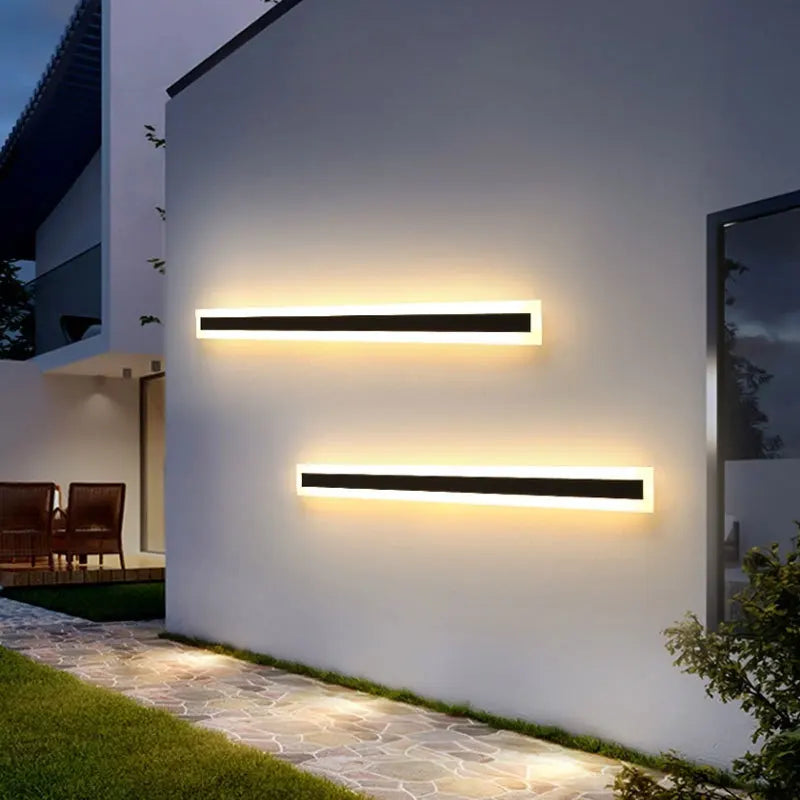 Modern Outdoor Long Strip Led Wall Lamp