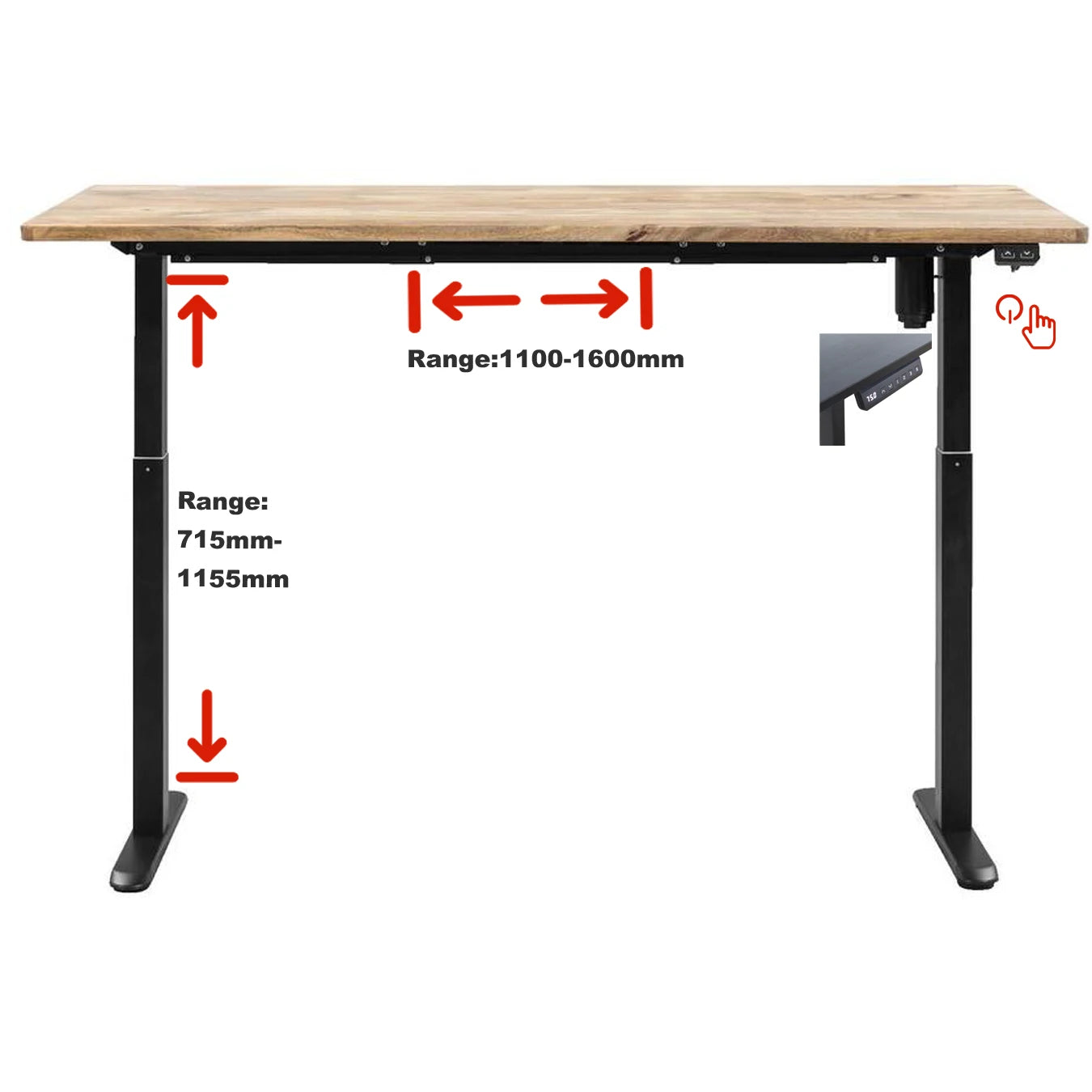Home Office Work Computer Dual Legs