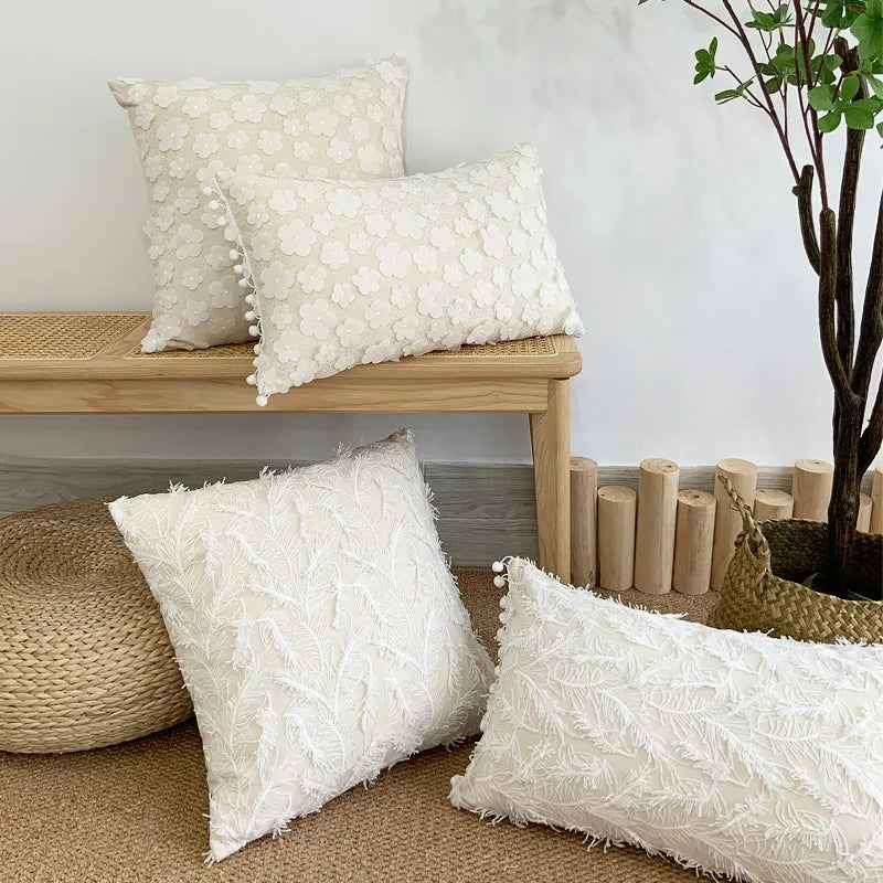 French Light Luxury 3-D Lace Embroidery Pillowcase