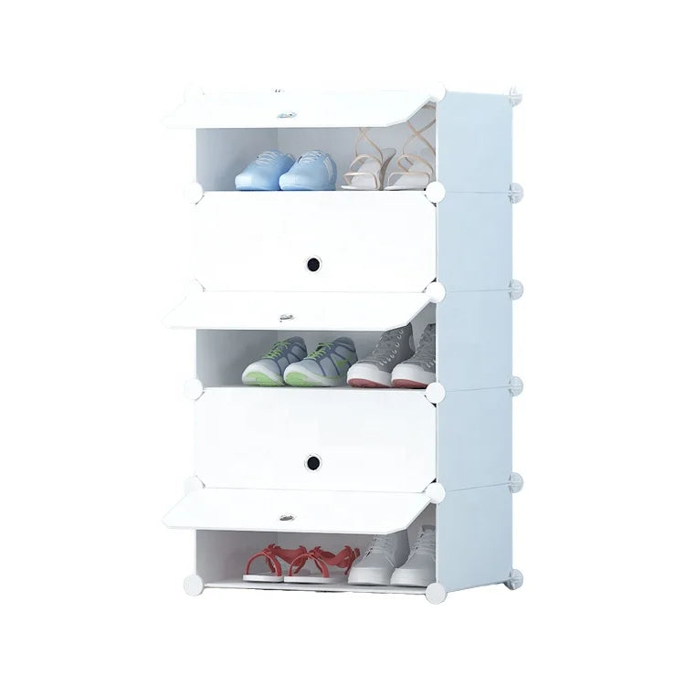 Modern Simple Convertible 5 Door Plastic Storage Cabinet