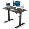 Computer Desk Adjustable Oak Wood