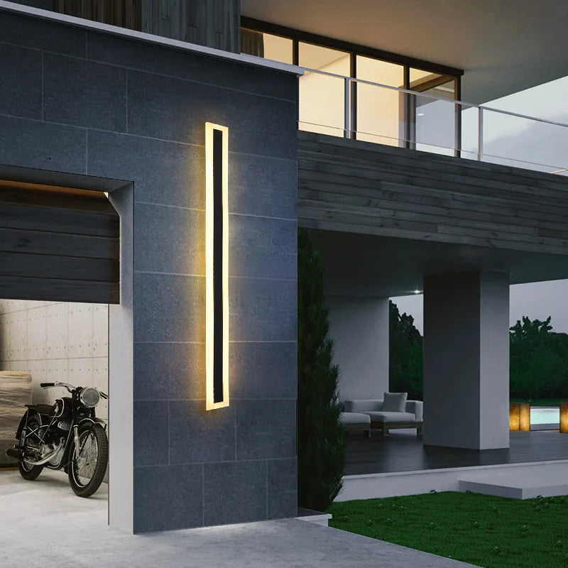 Modern Outdoor Long Strip Led Wall Lamp