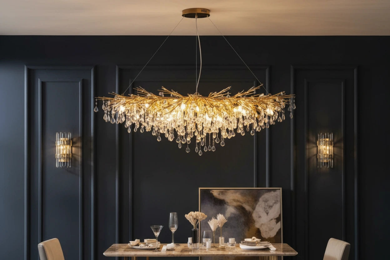 Modern Large Branch Nordic Lights Dining Room