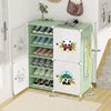 Ultra-Thin White Door Modern Multi-Layer Resin Shoe Cabinet