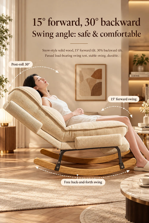 Contemporary Reclining Rocking Chair