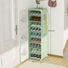 Ultra-Thin White Door Modern Multi-Layer Resin Shoe Cabinet