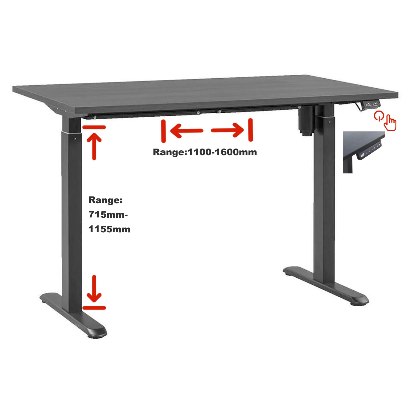 Home Office Work Computer Dual Legs
