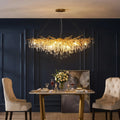 HFBH-5121-10 Kristallen Kroonluchter Aluminium Takken Goud