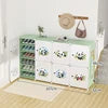 Ultra-Thin White Door Modern Multi-Layer Resin Shoe Cabinet