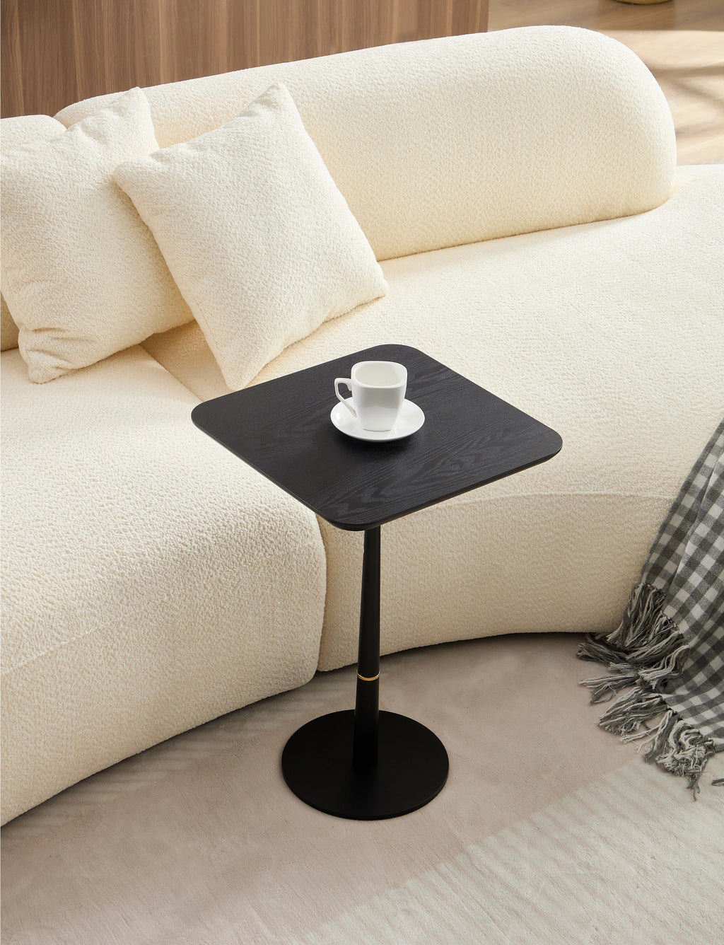 Black MDF Coffee Table & Computer Desk