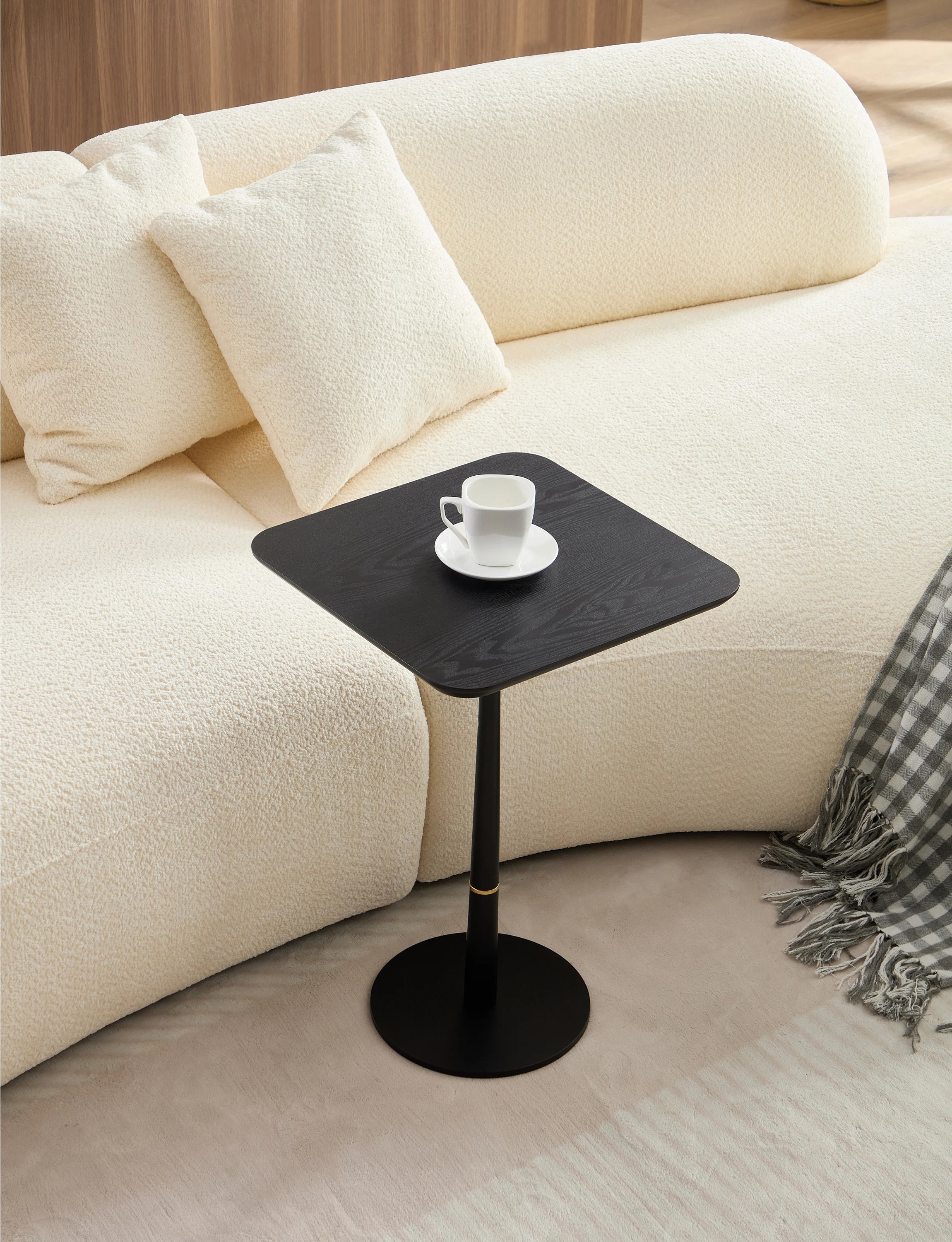 Black MDF Coffee Table & Computer Desk
