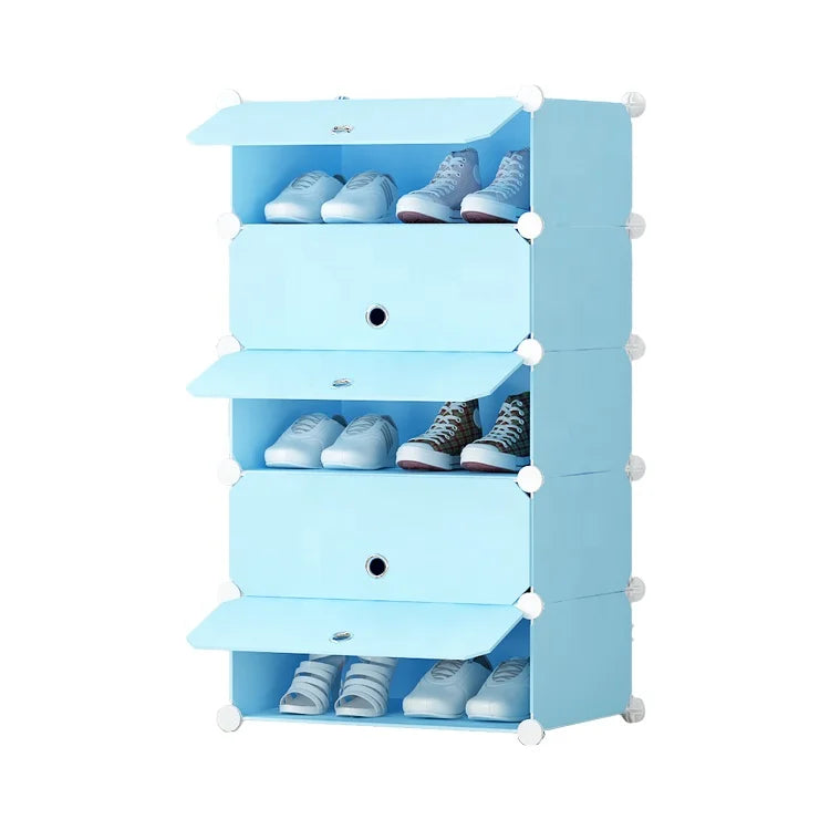 Modern Simple Convertible 5 Door Plastic Storage Cabinet