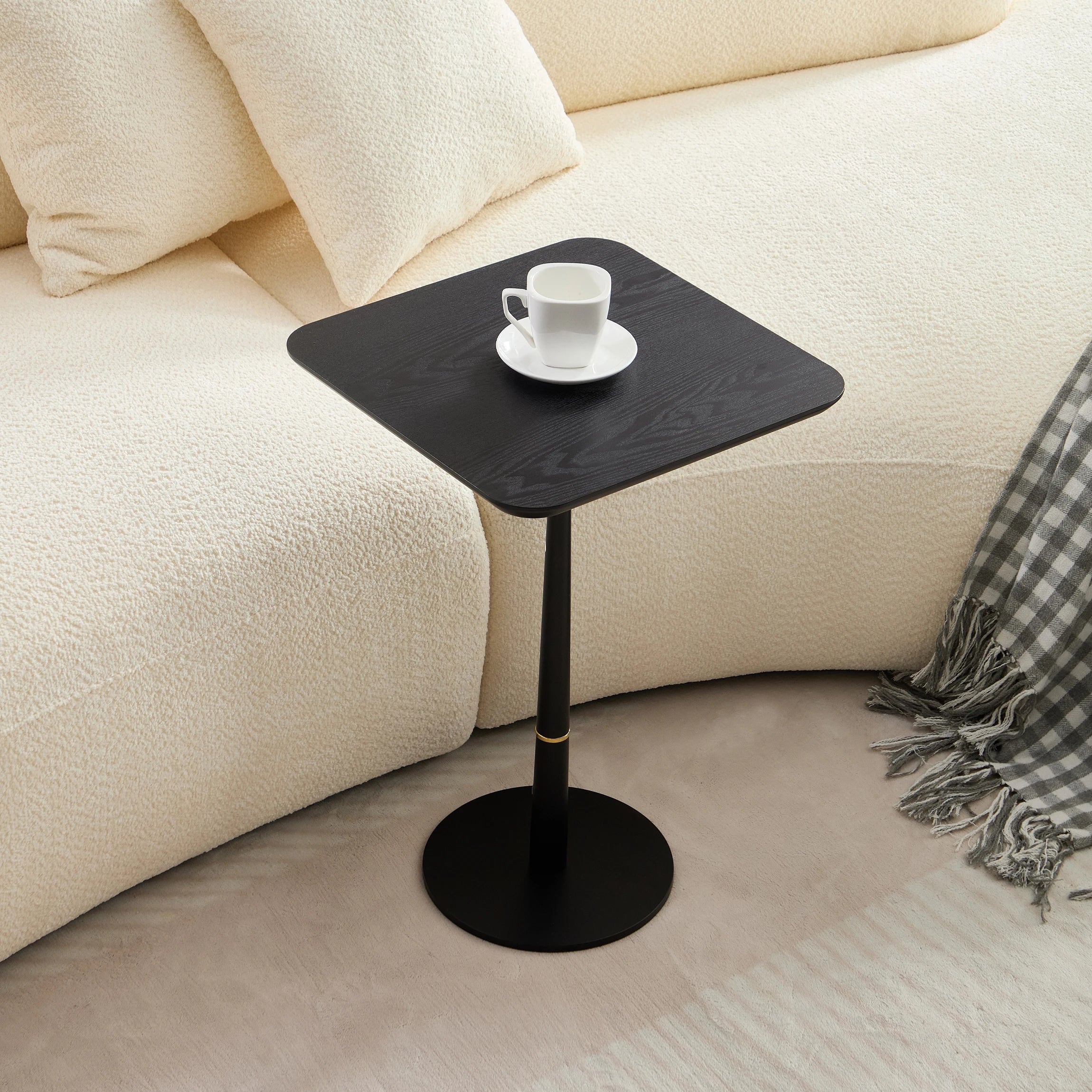 Black MDF Coffee Table & Computer Desk