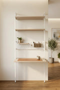 Minimalist Ladder Desk & Wall Shelving Unit