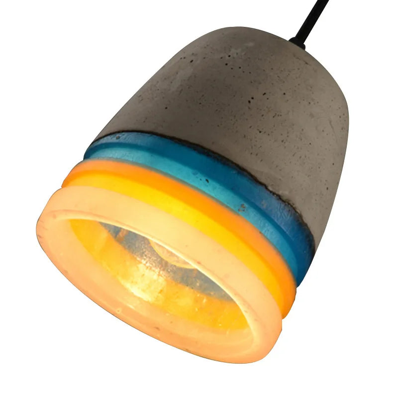 Nordic Simple Restaurant Shop Cafe Cement LED Chandelier