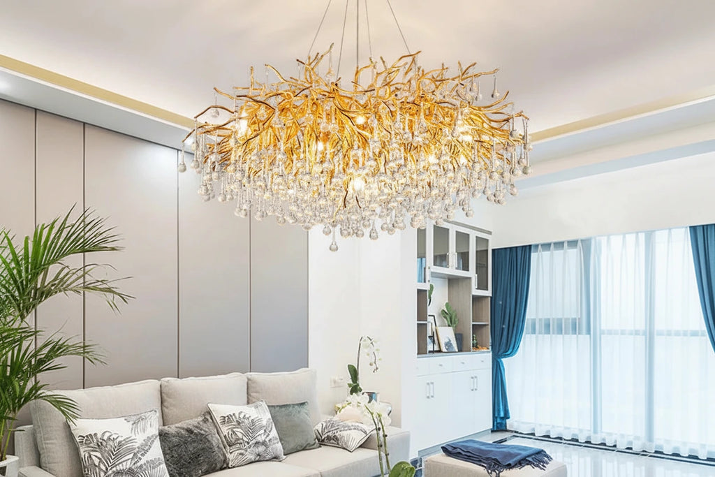 Modern Large Branch Nordic Lights Dining Room