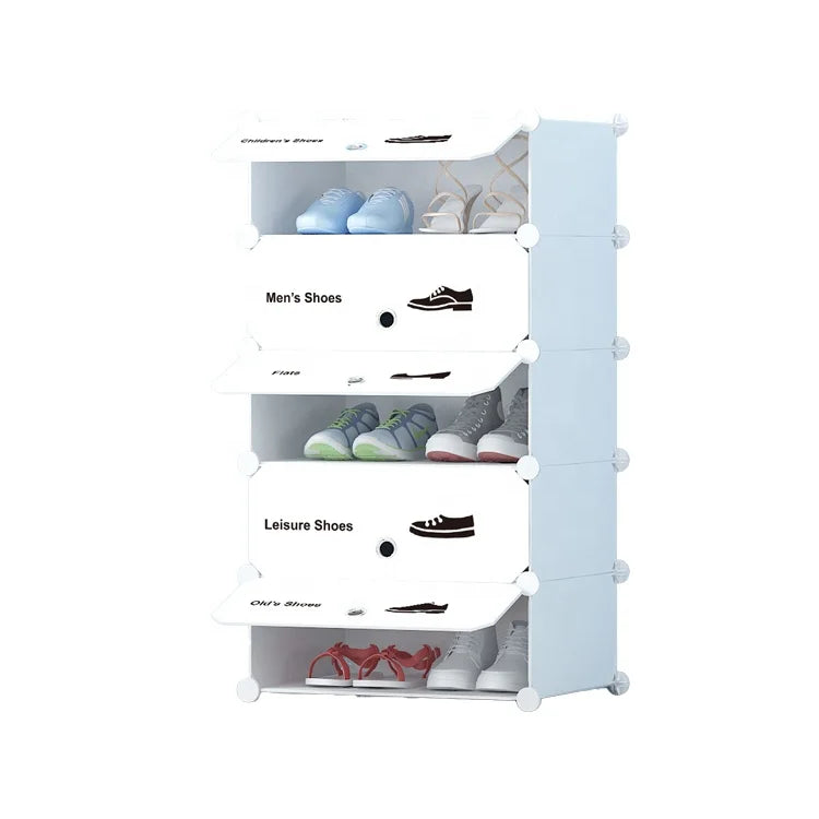 Modern Simple Convertible 5 Door Plastic Storage Cabinet