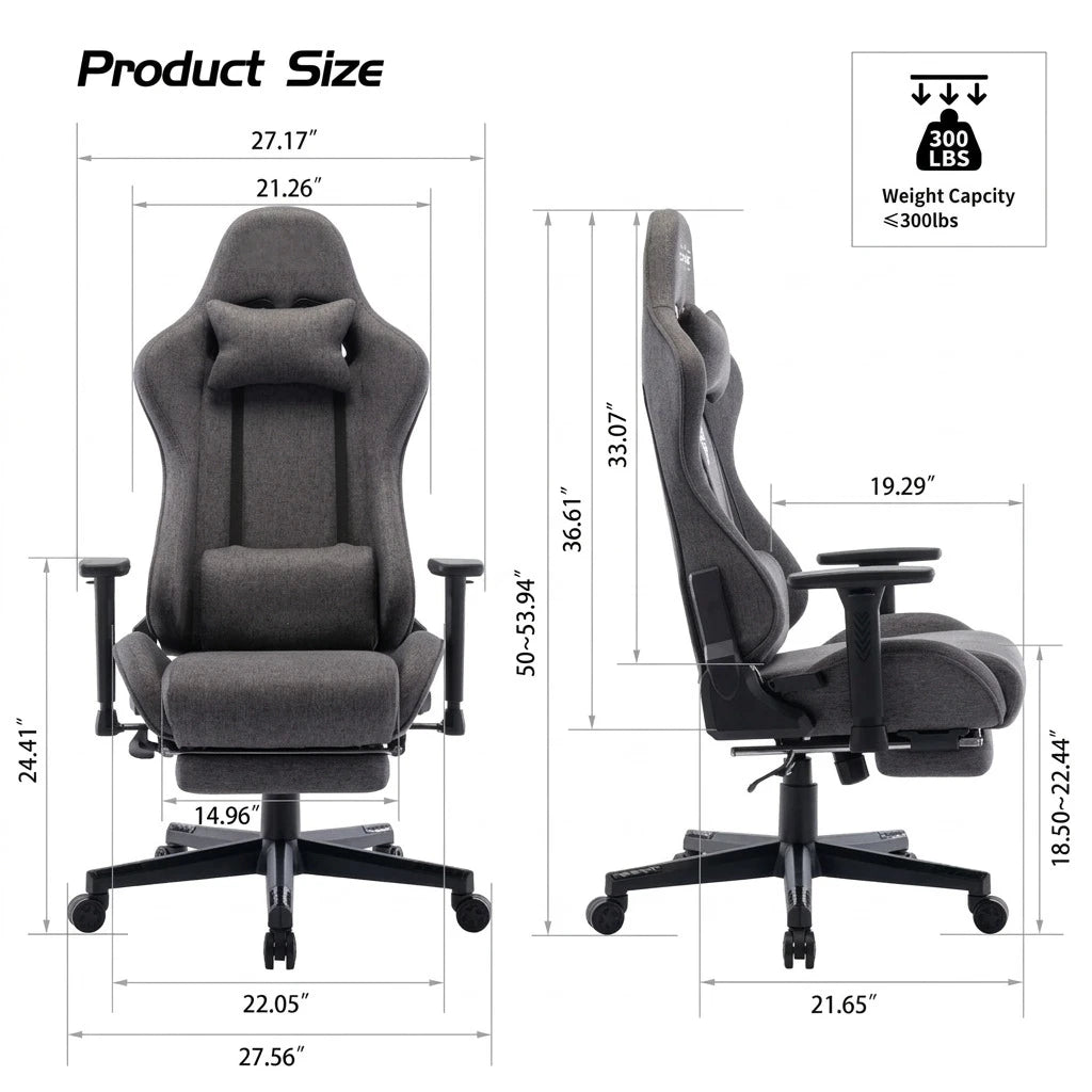 Moderne Ergonomische Gamingstoel Met 3d-armleuningen,Ademende Stof,Verstelbare Rugleuning,360 Graden Draaibare,Zware Uitvoering,Hoofdsteun - Buy  Product on Alibaba.com