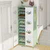 Ultra-Thin White Door Modern Multi-Layer Resin Shoe Cabinet