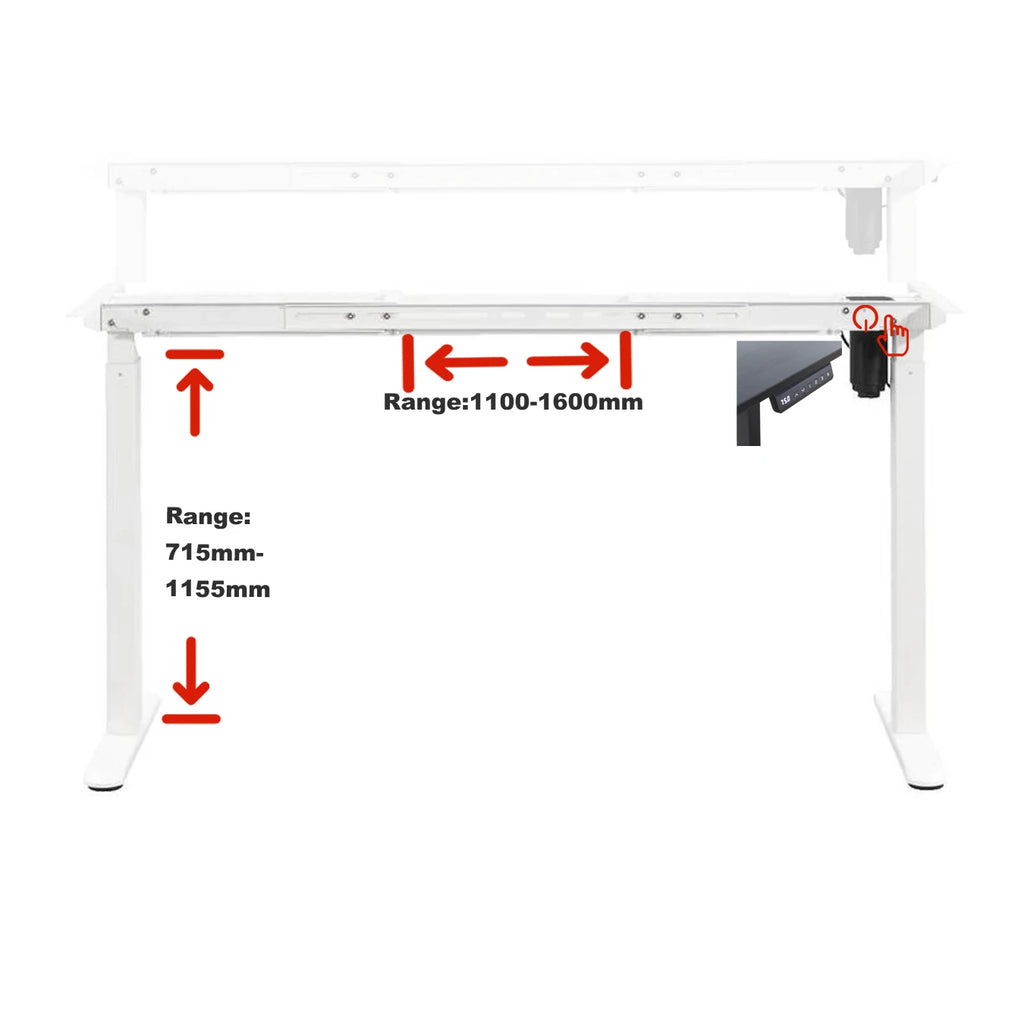 Home Office Work Computer Dual Legs