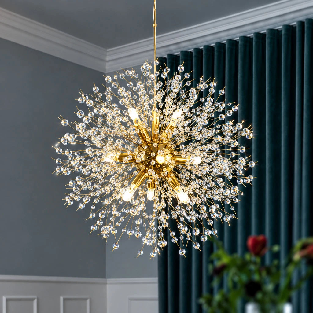 Nieuwe Design Moderne Scandinavische Decoratie Paardenbloem Kristallen Led Hanglamp - Buy  Product on Alibaba.com