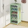 Ultra-Thin White Door Modern Multi-Layer Resin Shoe Cabinet