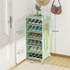 Ultra-Thin White Door Modern Multi-Layer Resin Shoe Cabinet