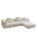 Fabric L-Shape Modular Sectional Sofa