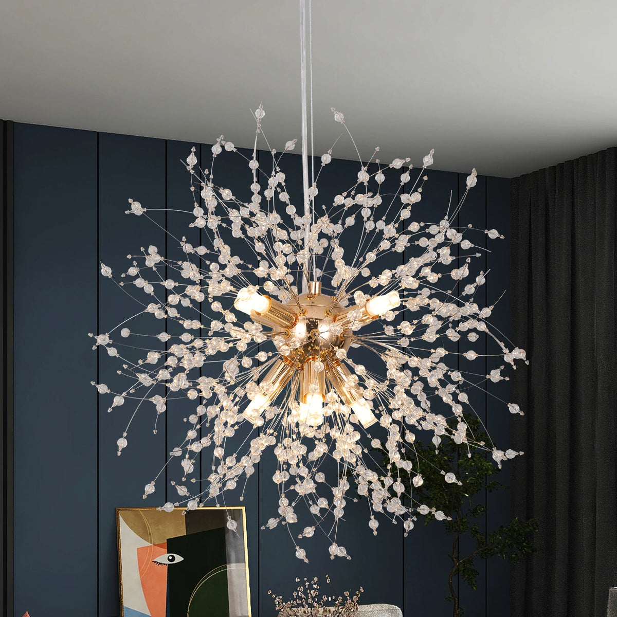 Nieuwe Design Moderne Scandinavische Decoratie Paardenbloem Kristallen Led Hanglamp - Buy  Product on Alibaba.com