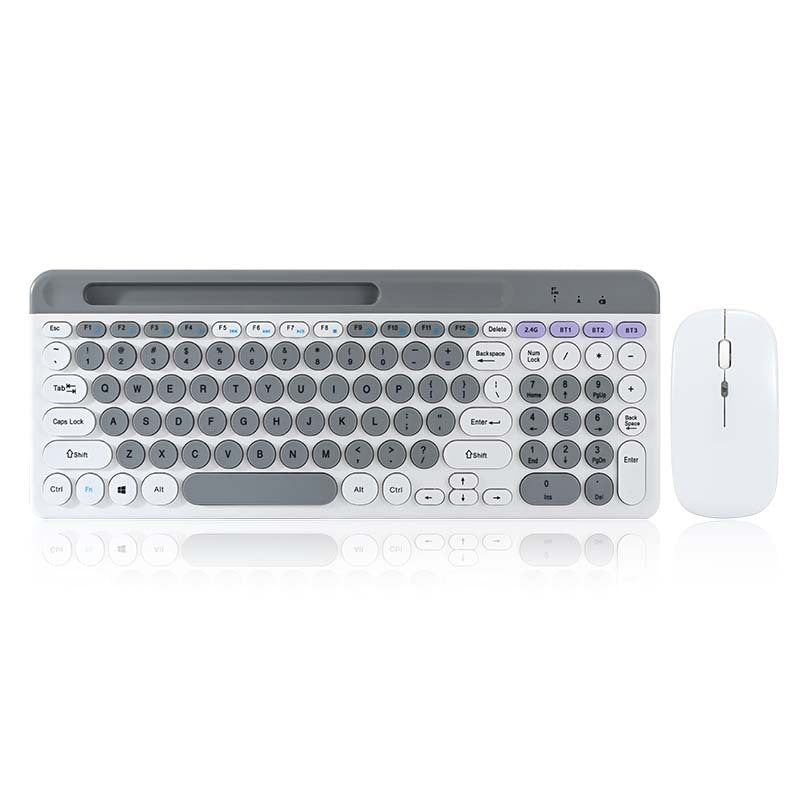 Charging 2.4G Bluetooth Three-mode Card Slot Keyboard And Mouse