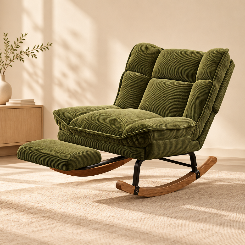 Contemporary Reclining Rocking Chair