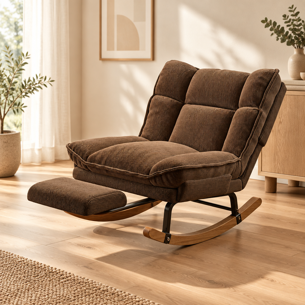 Contemporary Reclining Rocking Chair