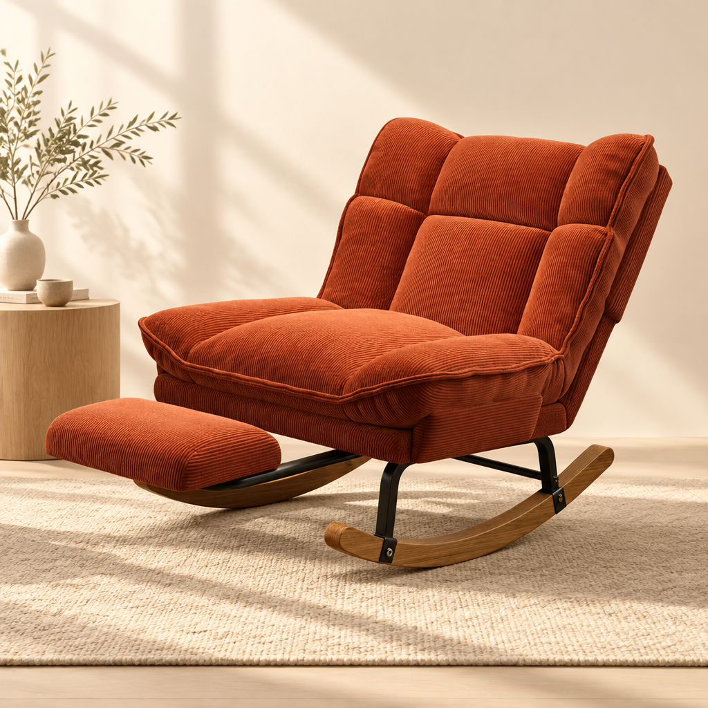 Contemporary Reclining Rocking Chair