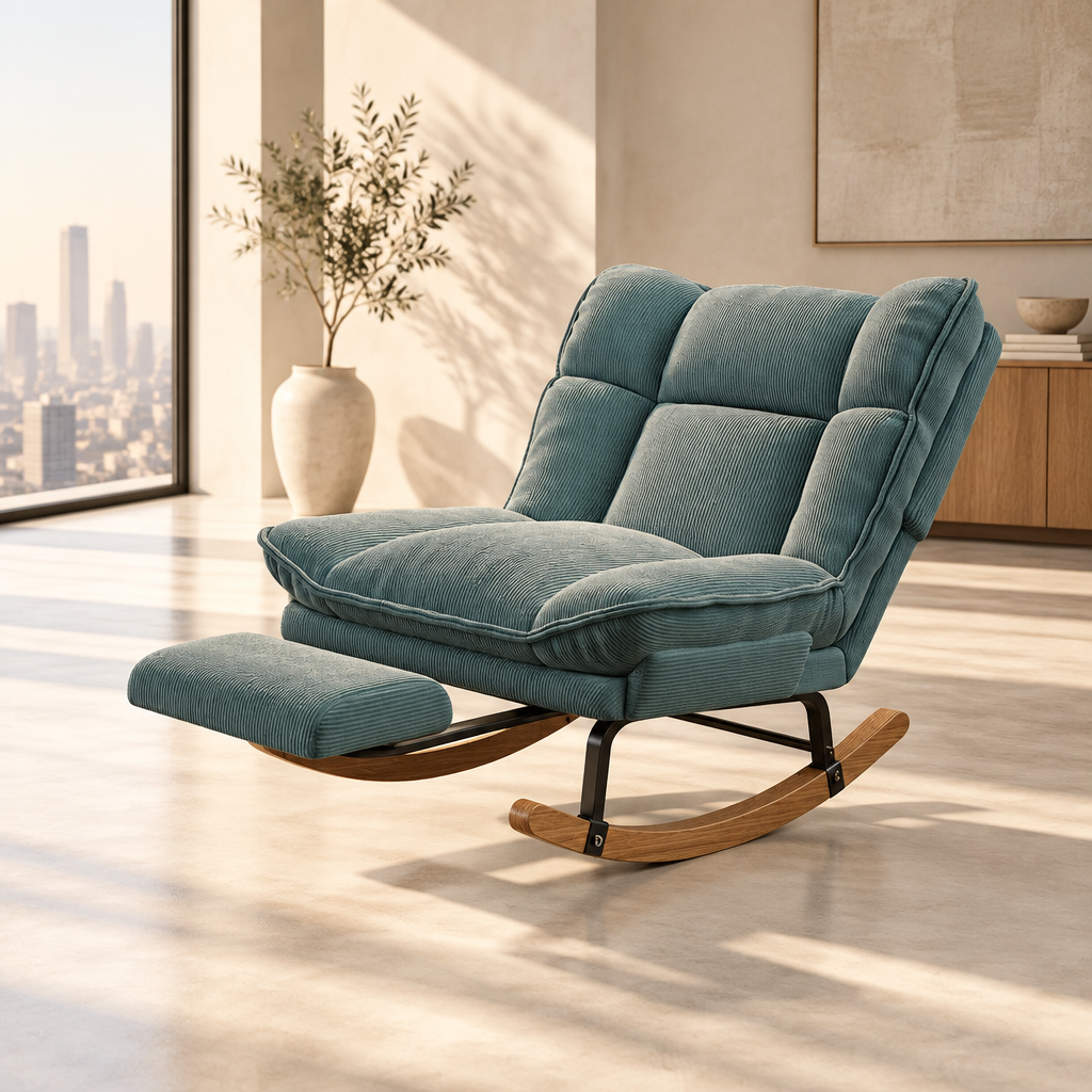 Contemporary Reclining Rocking Chair