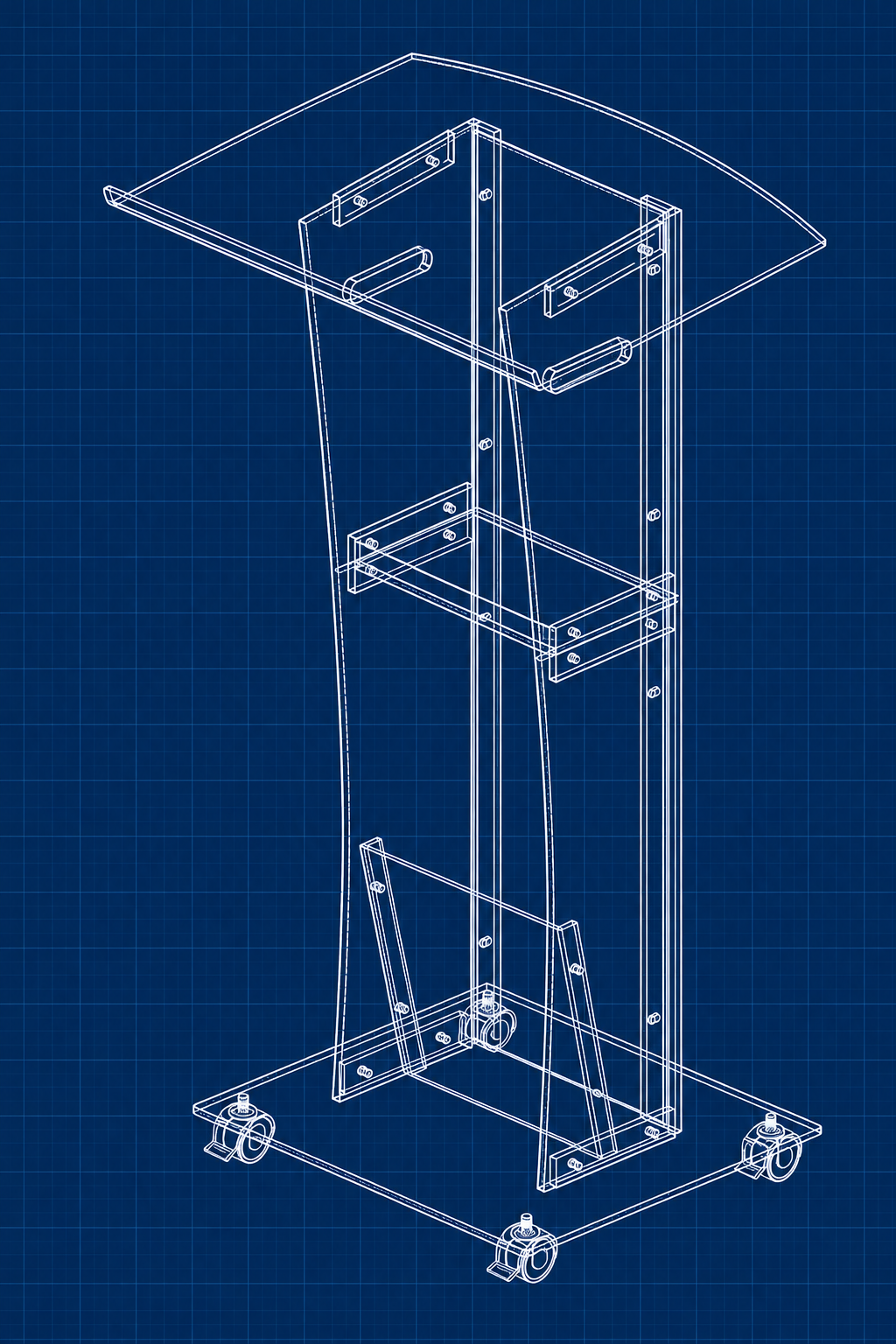 Acrylic Standing Desk