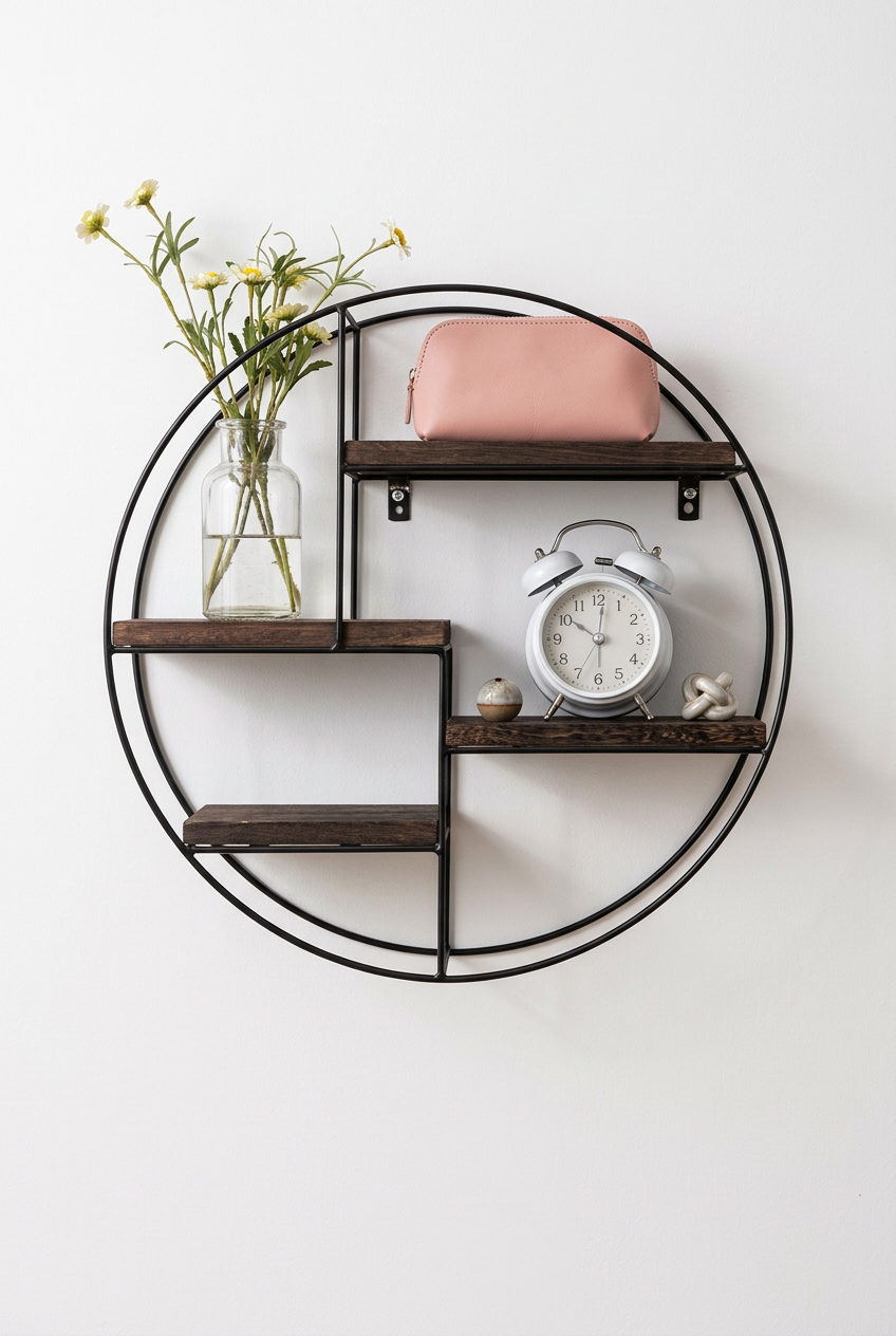 Iron & Wood Decorative Circle